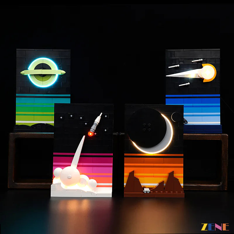 zene bricks Light Kit for LEGO Tales of the Space Age #21340