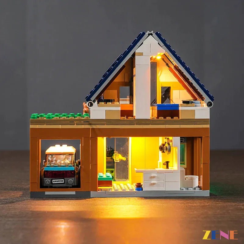 LEGO Family House and Electric Car #60398 Light Kit – ZENE