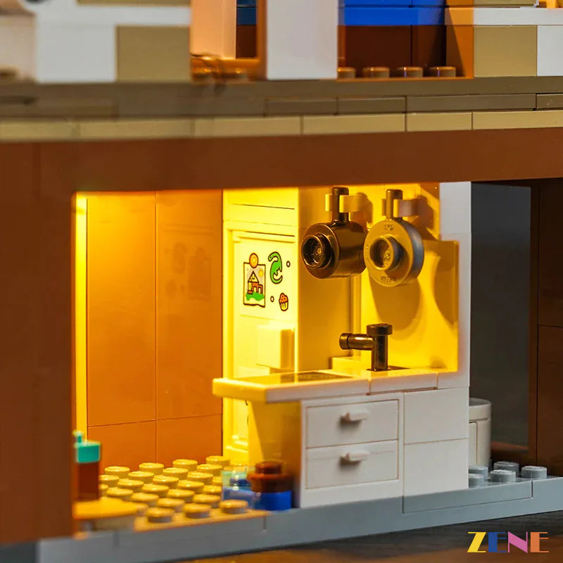 zene bricks LEGO Family House and Electric Car #60398 Light Kit