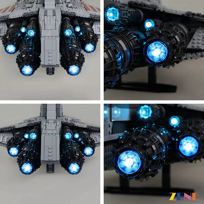 zene bricks Light Kit for Venator Class Republic Attack Cruiser LEGO #75367 (Ver.2)