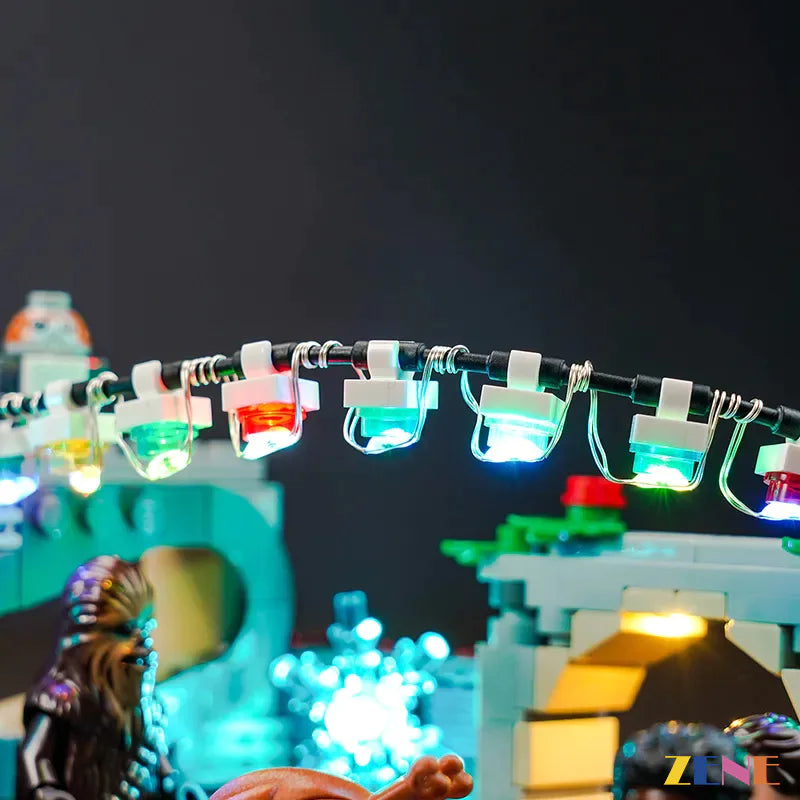 zene bricks Light Kit for LEGO Millennium Falcon Holiday Diorama #40658