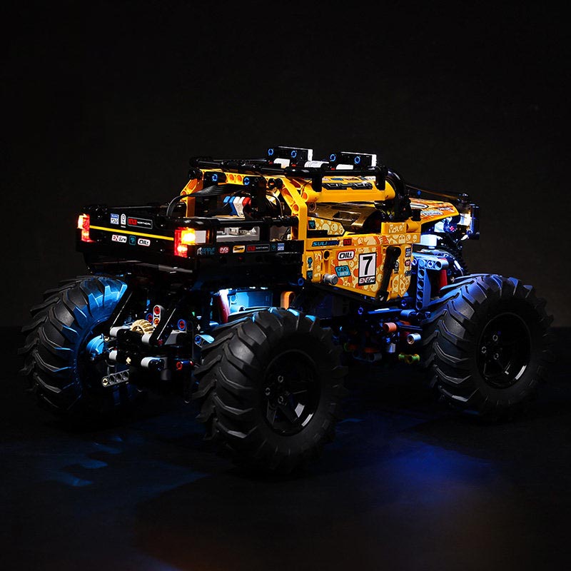 off-road crawler night display glow - ZENE Bricks Light Kit for LEGO® 4X4 X-treme Off-Roader #42099