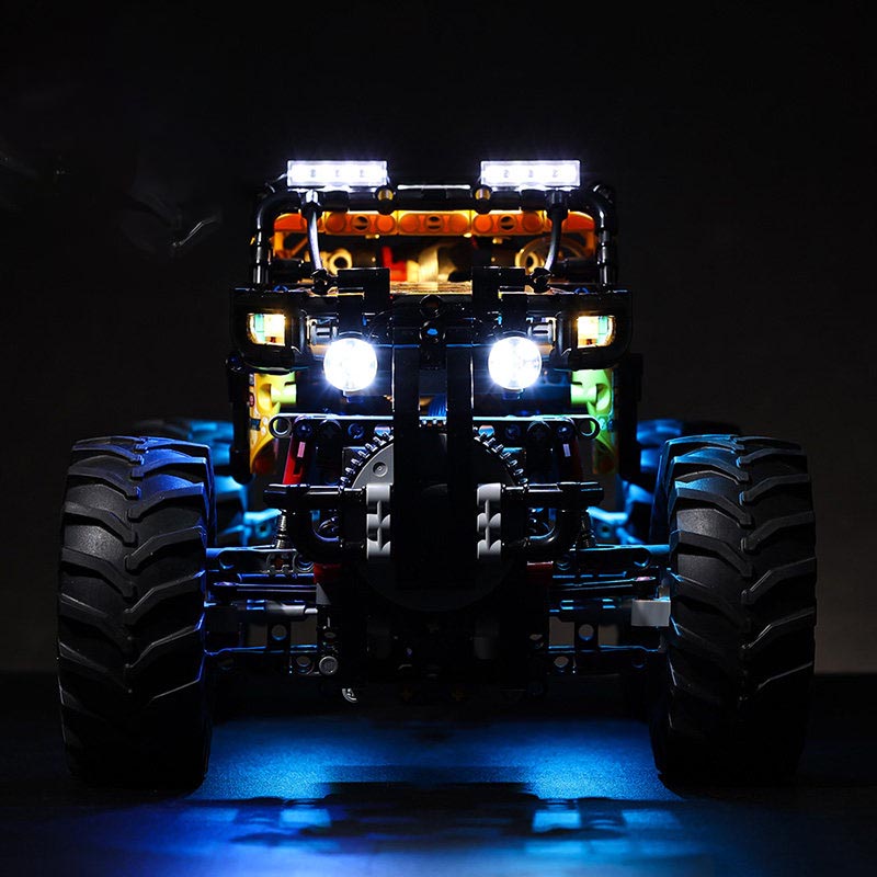 rugged terrain vehicle shelf illumination - ZENE Bricks Light Kit for LEGO® 4X4 X-treme Off-Roader #42099