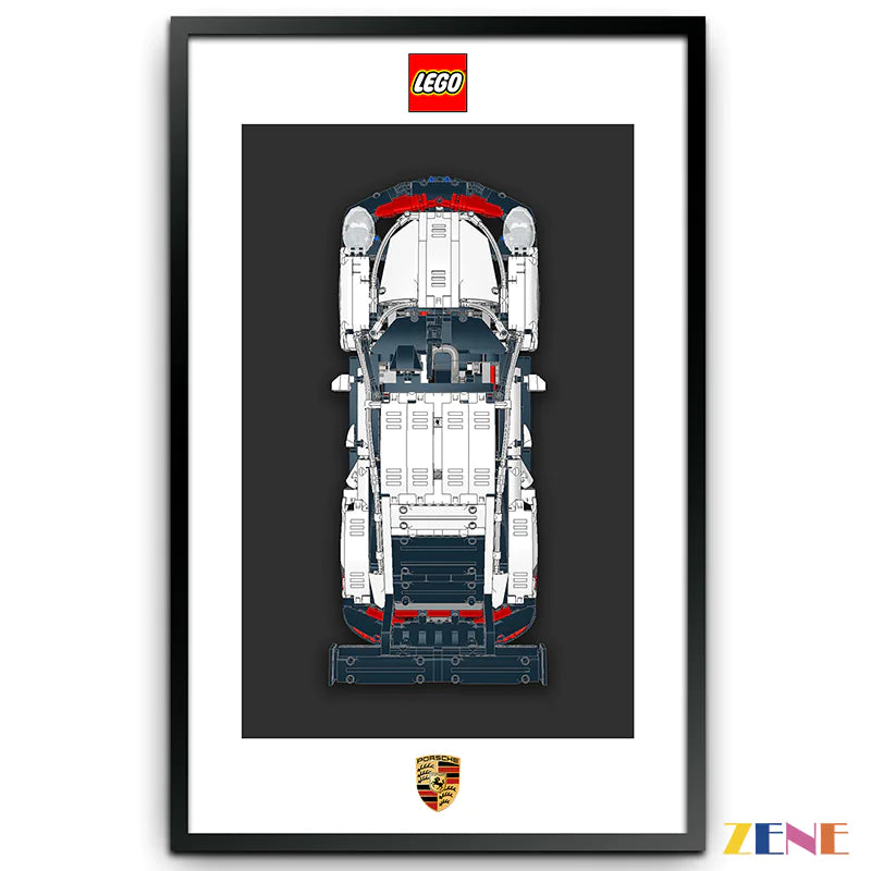 zene bricks Technics' Photo Frame Display Board for LEGO Cars