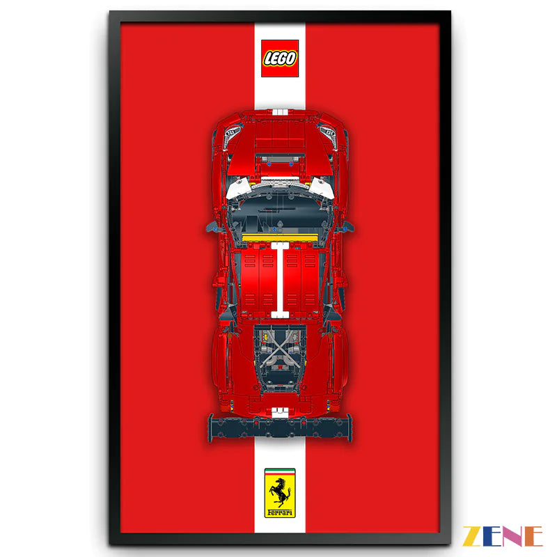 zene bricks Technics' Photo Frame Display Board for LEGO Cars