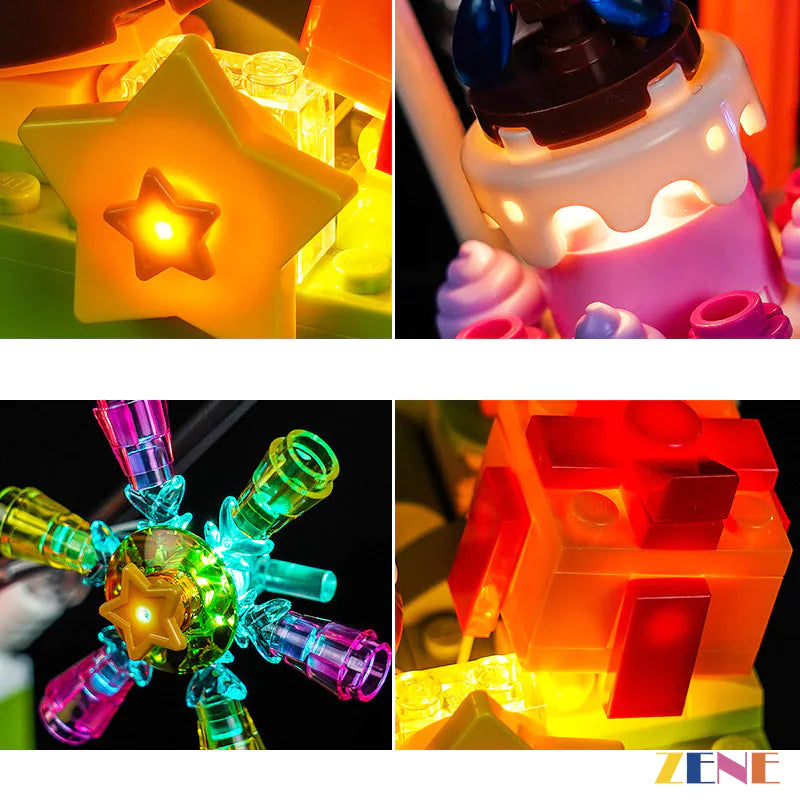 zene bricks Light Kit for Gift Box Celebration #40871