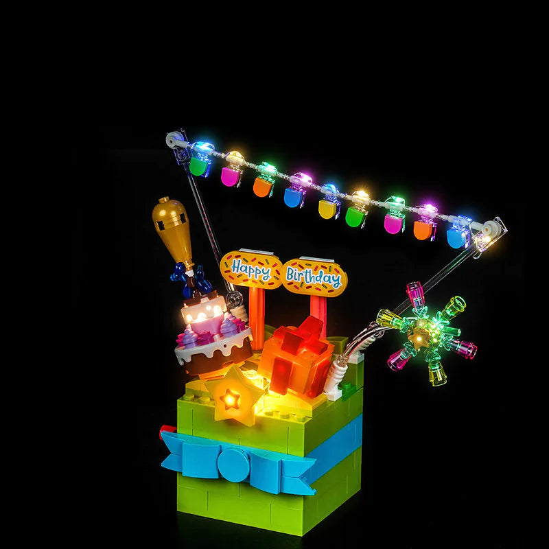 zene bricks Light Kit for Gift Box Celebration #40871