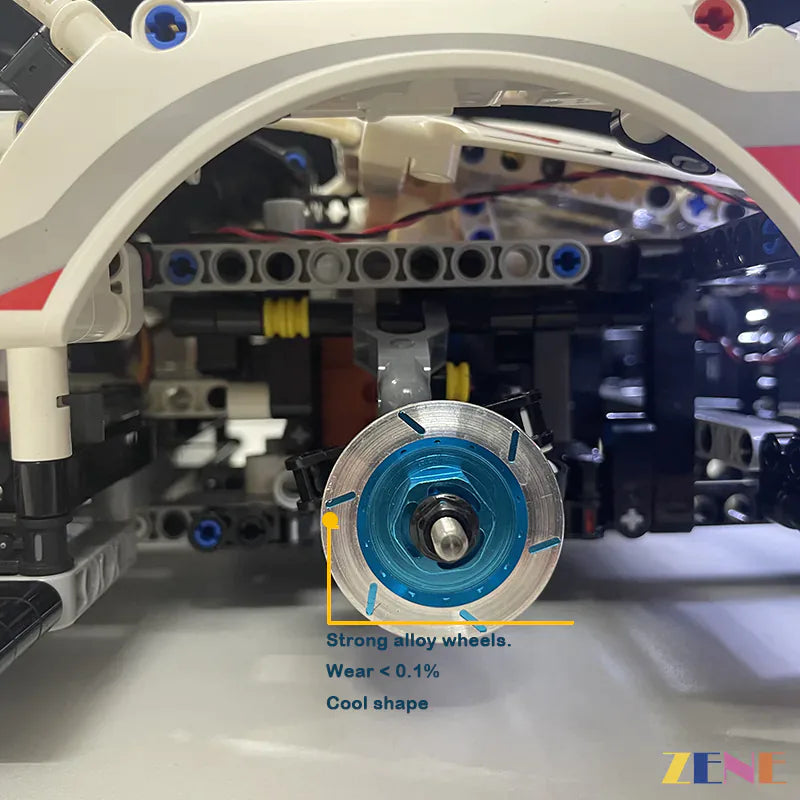 zene bricks Power Functions Kit for LEGO Porsche 911 RSR #42096 (High Performance Brushless Motorized RC)