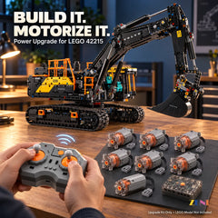 Power Functions Kit for LEGO Volvo EC500 Hybrid Excavator #42215 Motorize & Upgrade