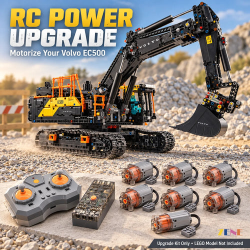 Power Functions Kit for LEGO Volvo EC500 Hybrid Excavator #42215 Motorize & Upgrade