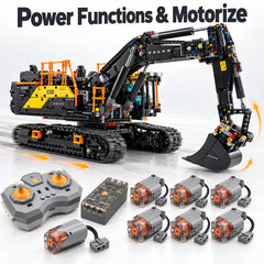 Power Functions Kit for LEGO Volvo EC500 Hybrid Excavator #42215 Motorize & Upgrade