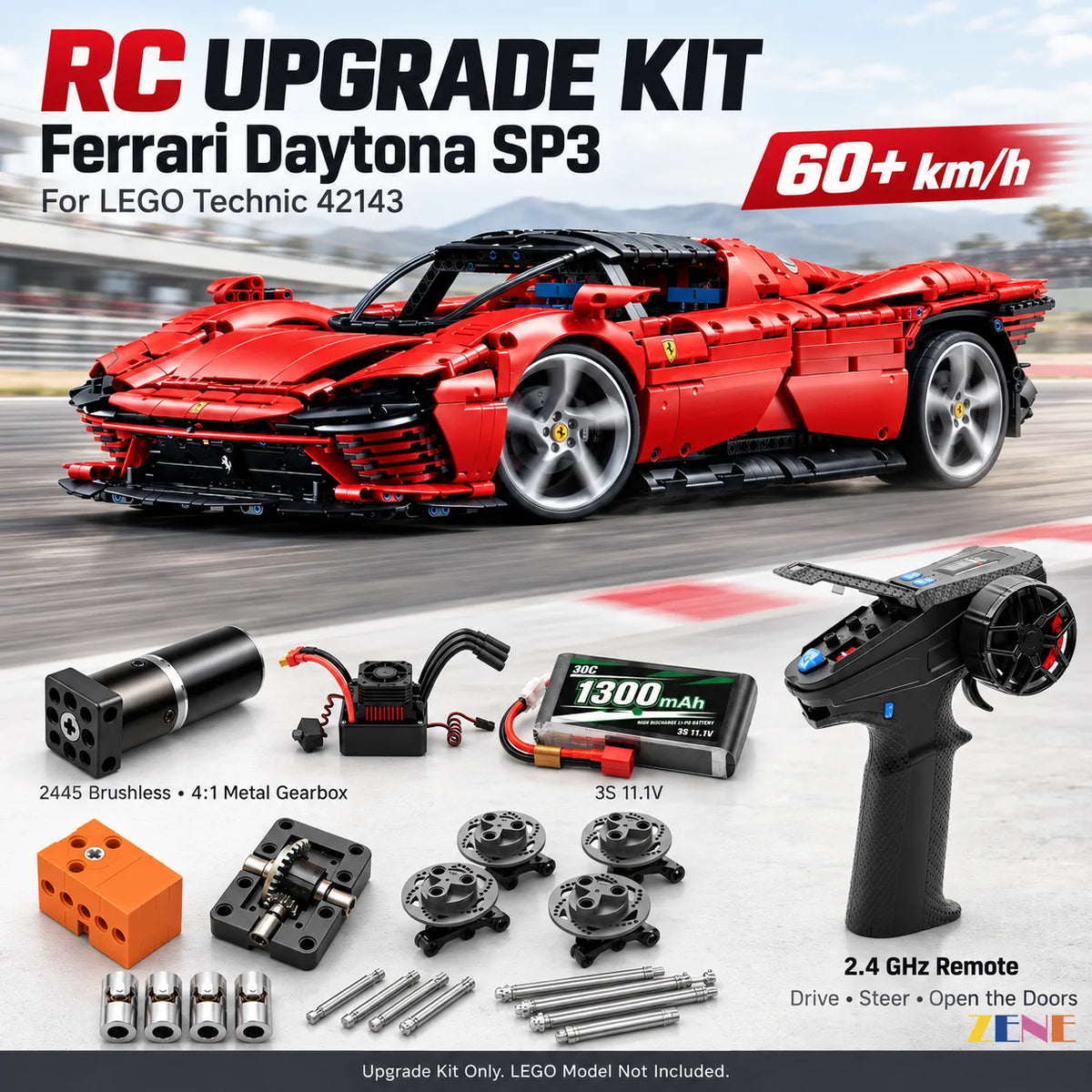 Power Functions Kit for Ferrari Daytona SP3 #42143 (High Performance)