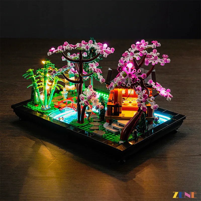 zene bricks Light Kit for LEGO ICONS Tranquil Garden #10315