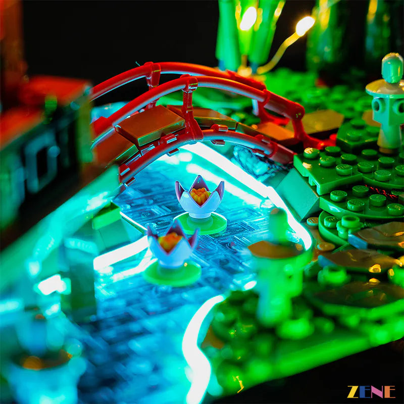 zene bricks Light Kit for LEGO ICONS Tranquil Garden #10315