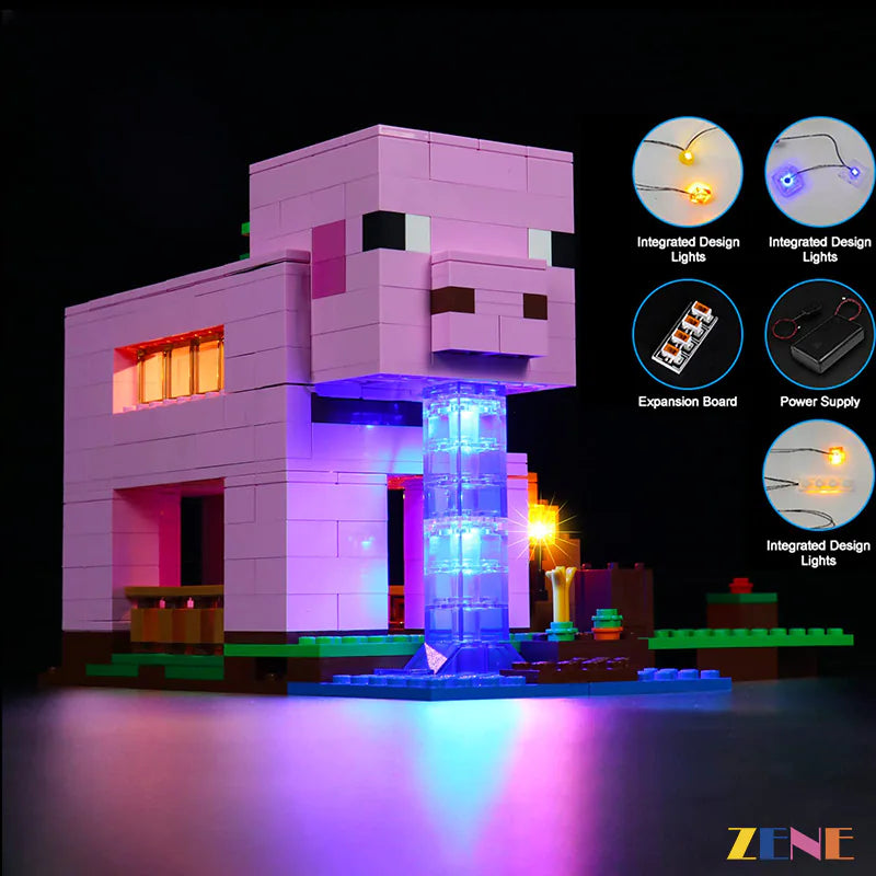 zene bricks LEGO The Pig House #21170 Light Kit