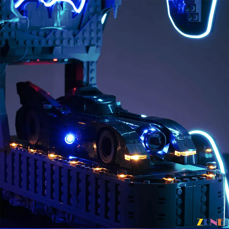 zene bricks Light Kit for Batcave Shadow Box #76252