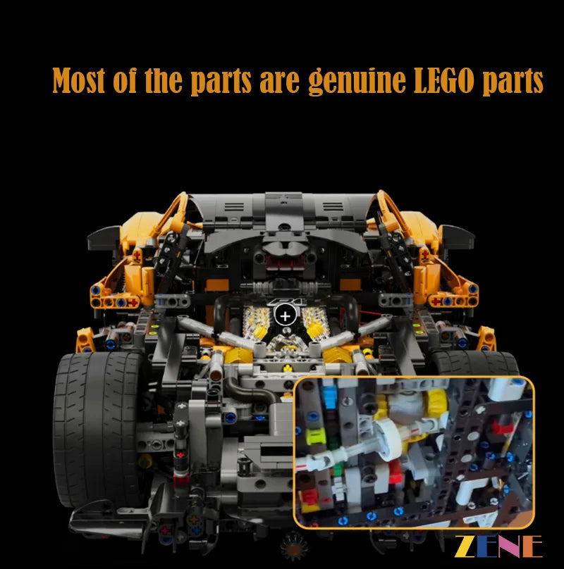 zene bricks Power Functions Kit for LEGO McLaren P1 #42172 RC Motorized