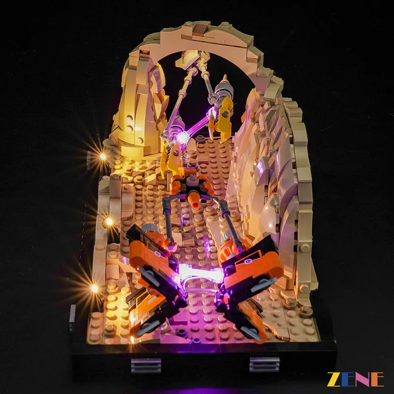 zene bricks Light Kit for LEGO Mos ESPA Podrace Diorama #75380 Star Wars