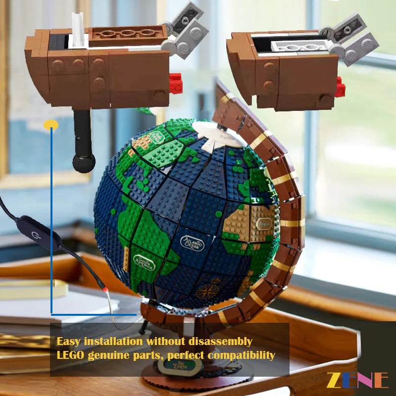 Motorized Kit for LEGO The Globe Power Functions 21332