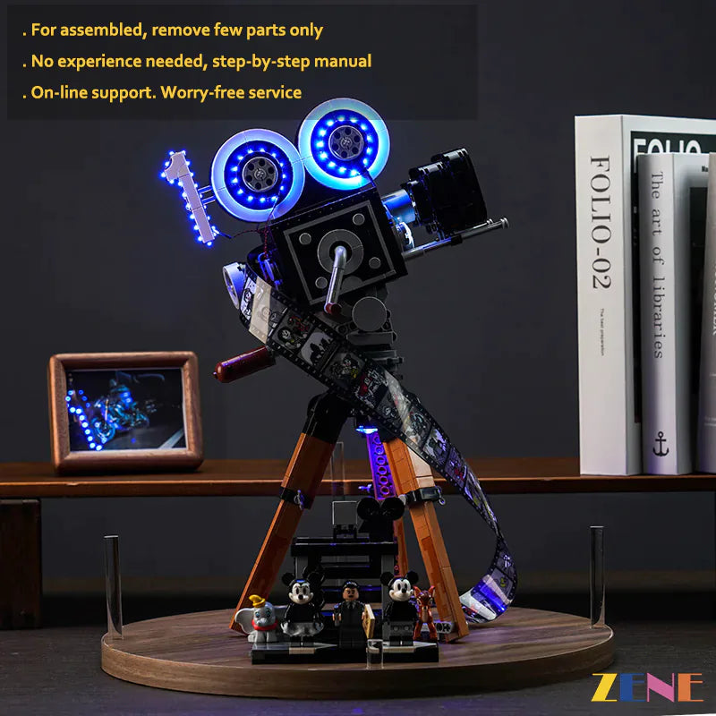 zene bricks Light Kit for LEGO Walt Disney Tribute Camera #43230