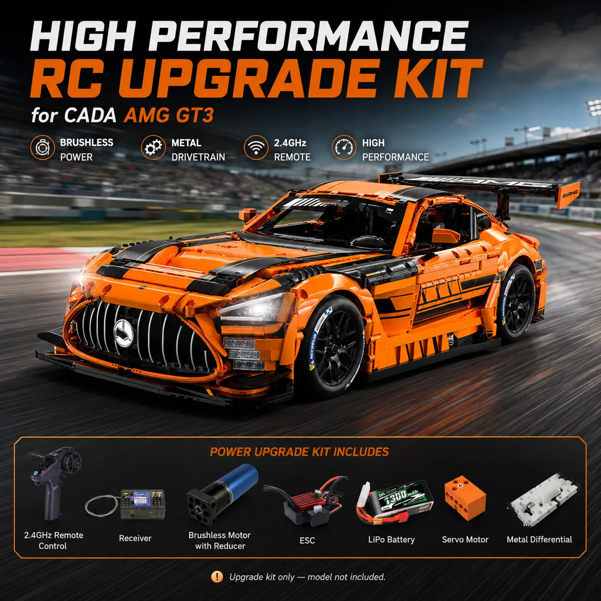 Power Functions Kit for CaDA AMG GT3 (High Performance)