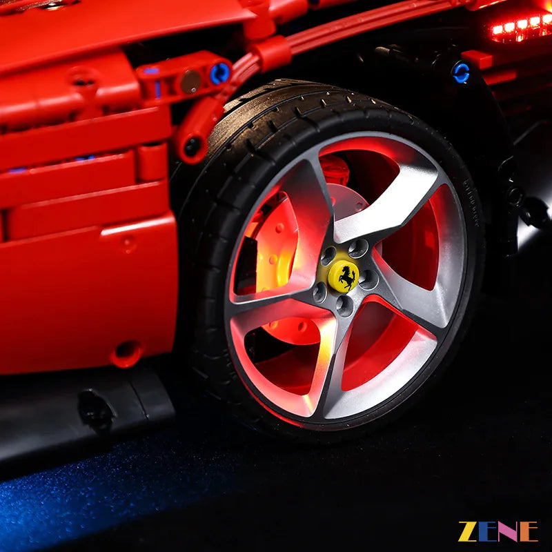 zene bricks Light Kit for LEGO Ferrari Daytona SP3 #42143