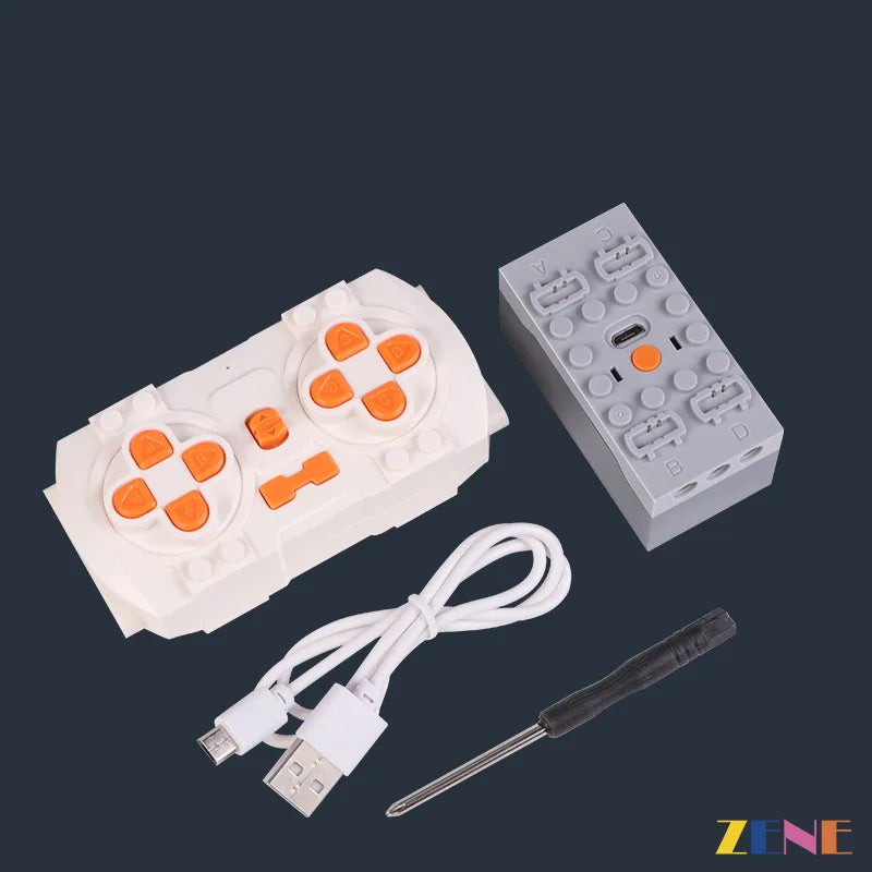 zene bricks Power Functions Kit for Bugatti Chiron Pur Sport Hypercar #42222 Motorized & Power Up