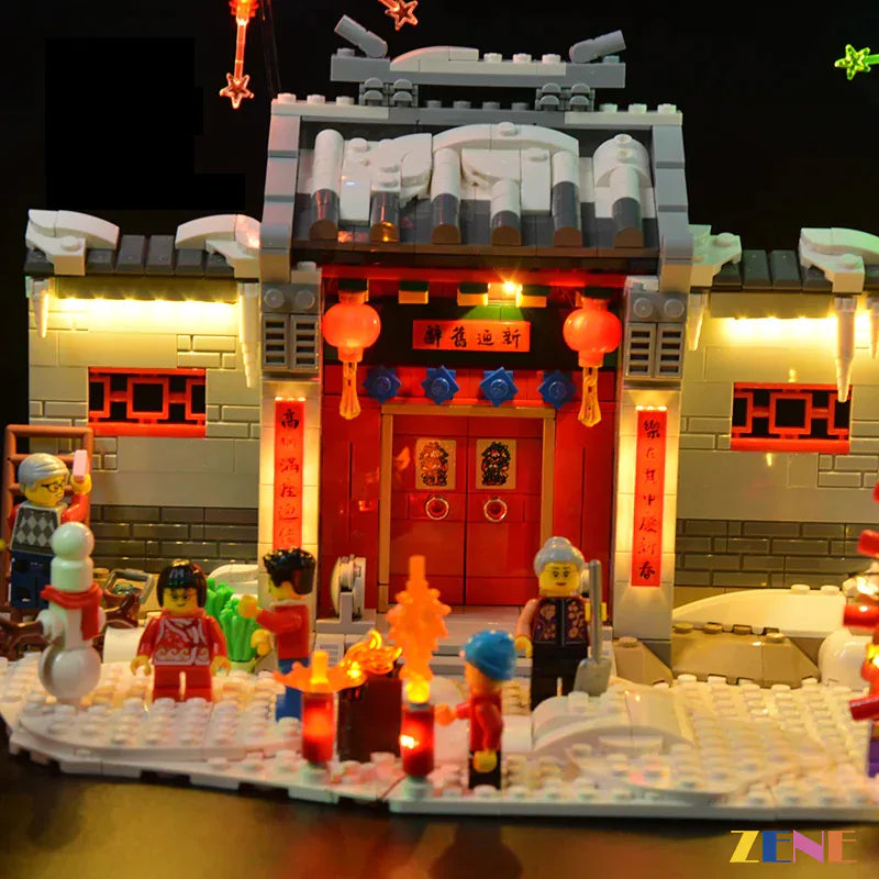 zene bricks Light Kit for LEGO Story of Nian #80106