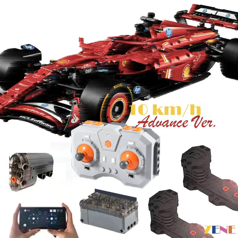 zene bricks Power Functions Kit for LEGO Ferrari SF-24 F1 #42207 RC Motorized
