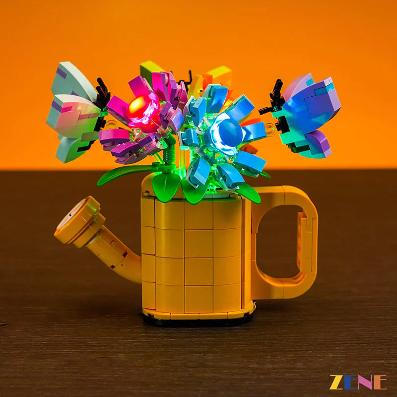 zene bricks Light Kit for LEGO Flowers in Watering Can #31149