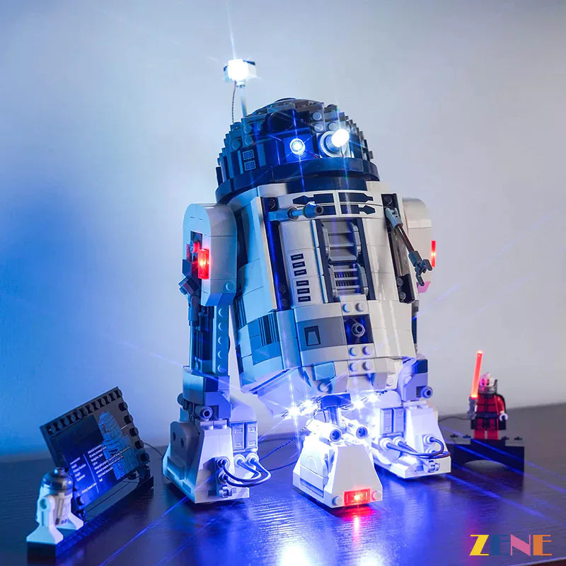 zene bricks Light Kit for LEGO R2-D2 Star Wars #75379