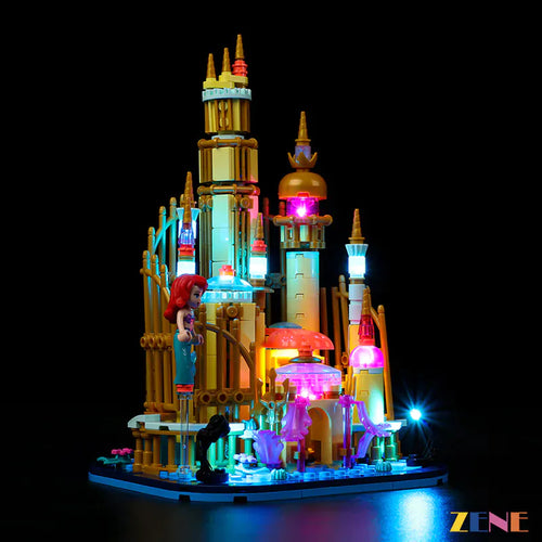 ZENE Bricks Mini Disney Ariel Castle Lego