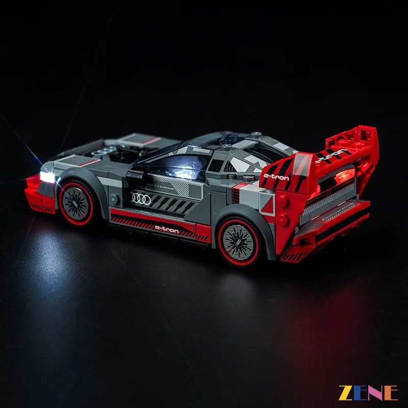 zene bricks Light Kit for LEGO Audi S1 e-tron quattro Race Car #76921
