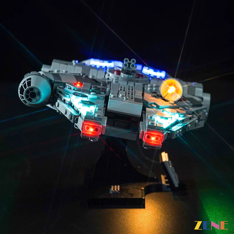 zene bricks Light Kit for LEGO Millennium Falcon Star Wars #75375