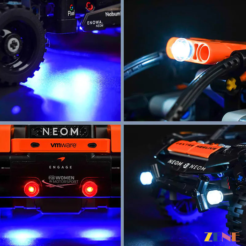 zene bricks Light Kit for LEGO NEOM McLaren Extreme E Race Car #42166