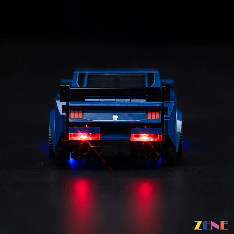 zene bricks Light Kit for LEGO Ford Mustang Dark Horse Sports Car #76920
