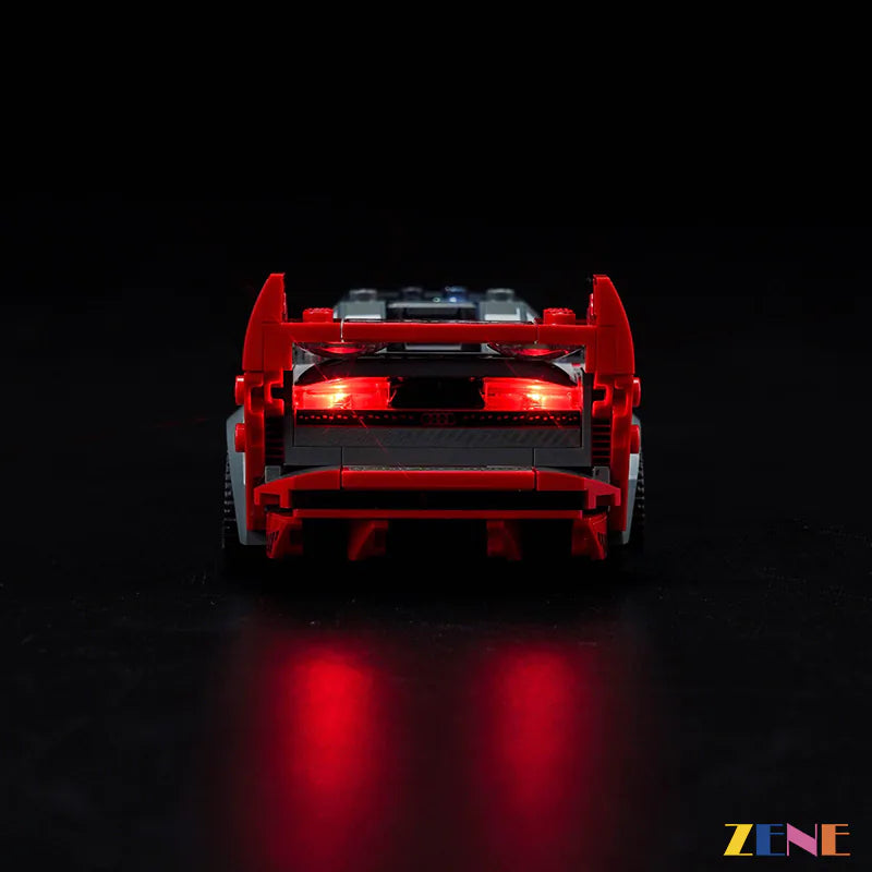 zene bricks Light Kit for LEGO Audi S1 e-tron quattro Race Car #76921