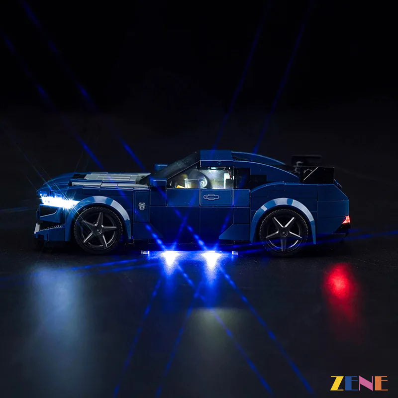 zene bricks Light Kit for LEGO Ford Mustang Dark Horse Sports Car #76920