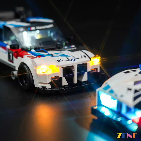 Light Kit LEGO BMW M4 GT3 & BMW M Hybrid V8 Race Cars 76922