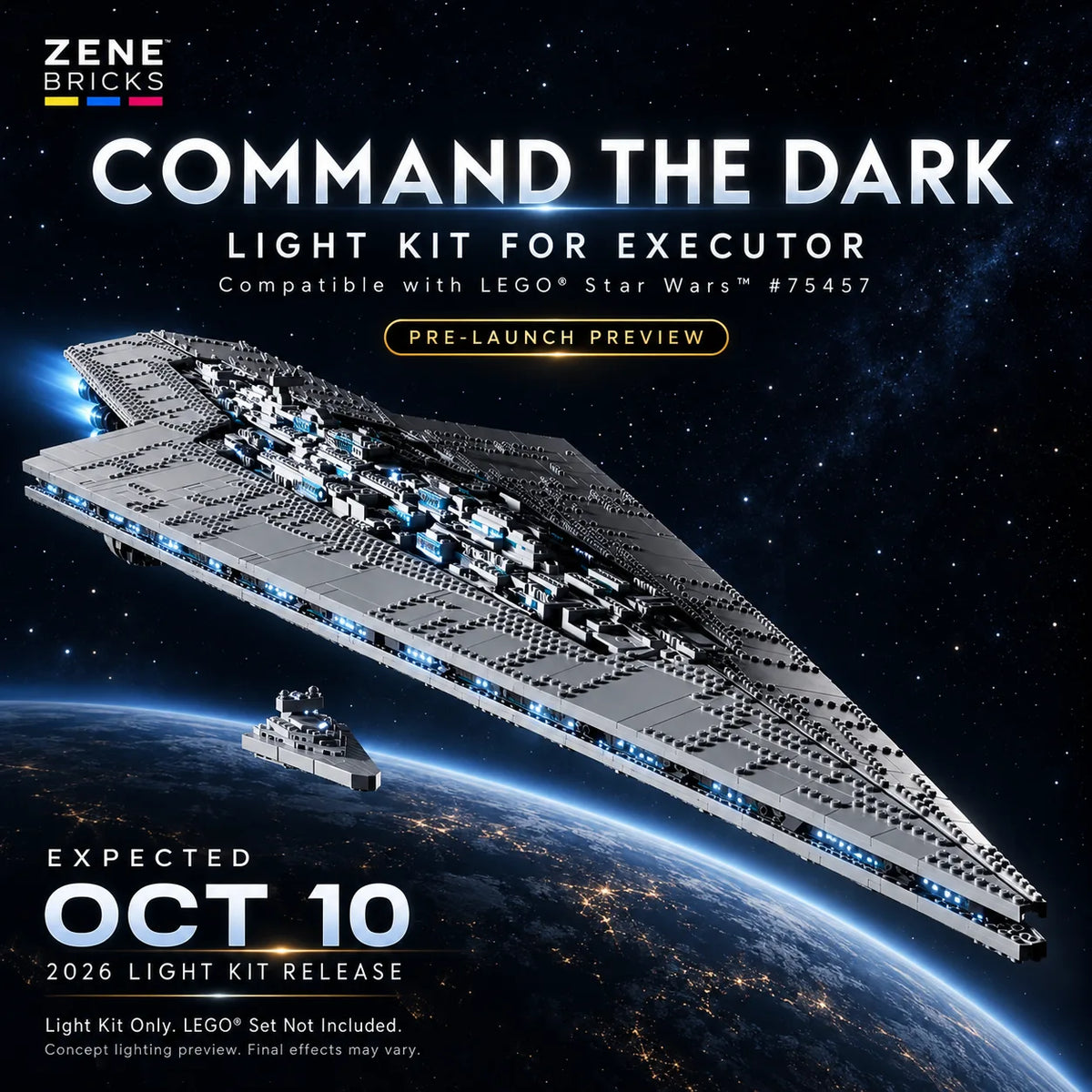 Pre-Order Light Kit for LEGO Star Wars Executor Super Star Destroyer™ 75457