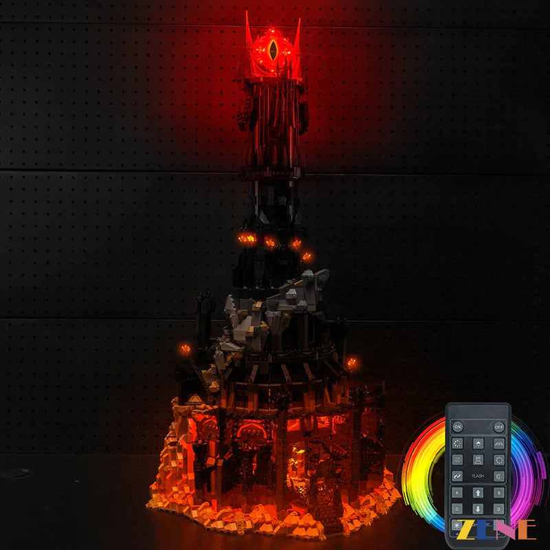 zene bricks Light Kit for LEGO Barad dur Tower the Lord of the Rings #10333