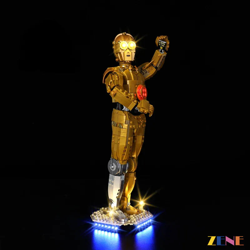 zene bricks Light Kit for LEGO C-3PO #75398