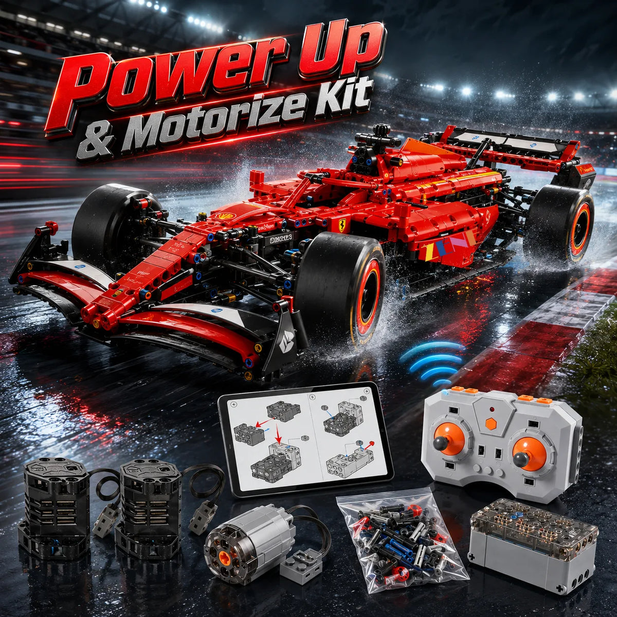 Power Functions Kit for Ferrari SF-24 F1 #42207 RC Motorized