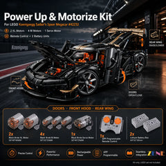 Power Functions Kit for Koenigsegg Sadair's Spear Megacar #42232 Motorize Up