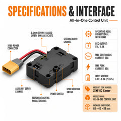 ZENE Bricks ESC & Receiver 2-in-1 for High Performance Brushed RC