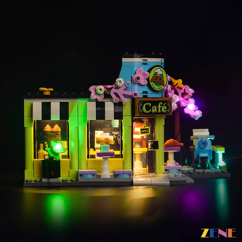 zene bricks Light Kit for #42618 Heartlake City Café Coffee LEGO