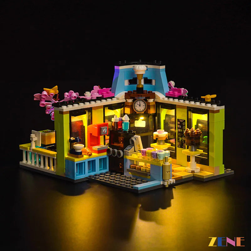 zene bricks Light Kit for #42618 Heartlake City Café Coffee LEGO