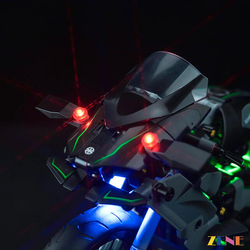 zene bricks Light Kit for LEGO Kawasaki Ninja H2R Motorcycle #42170