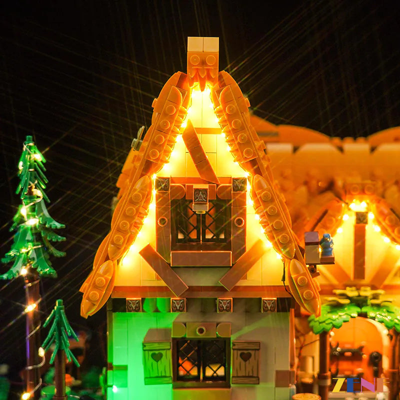 zene bricks Light Kit for LEGO® Snow White Cottage #43242