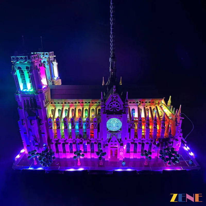 zene bricks Light Kit for Notre Dame de Paris LEGO #21061 Multi Color